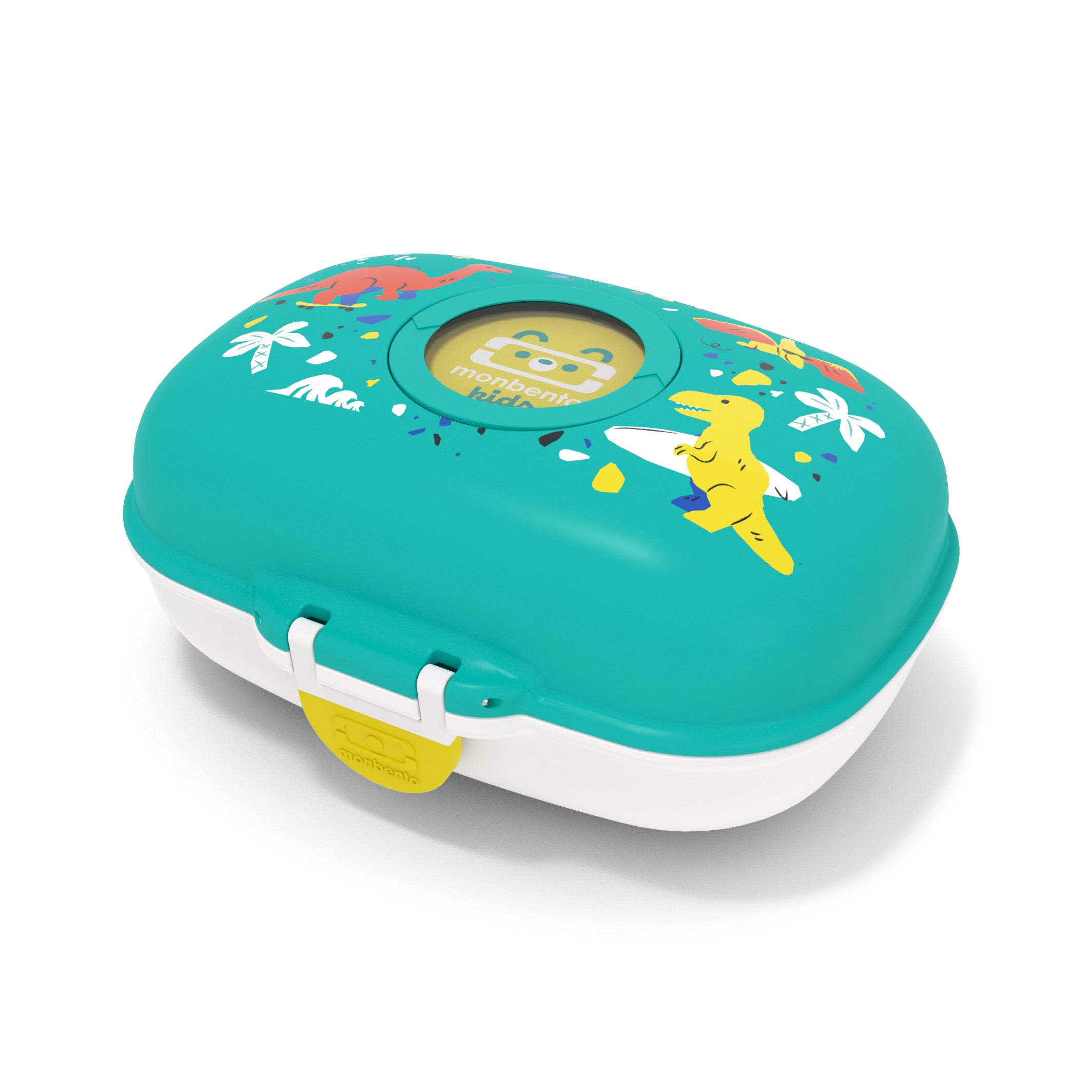 Boîte à goûter enfant Gram 600ml Bleu Dino Monbento - Mathon - 1