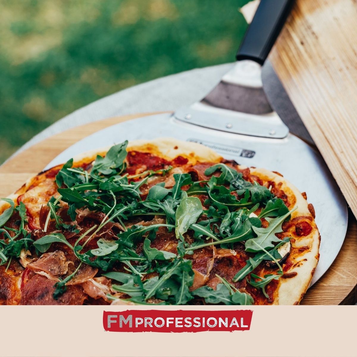 Pelle à pizza ou tarte flambée 49 cm  Pizza FM Professional - Mathon - 7