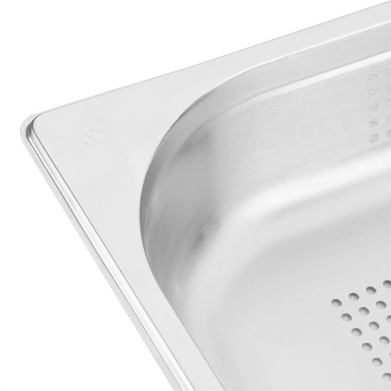 Bac Gastro Inox Perforé GN 1/1 - 65 mm - Vogue - Mathon - 4