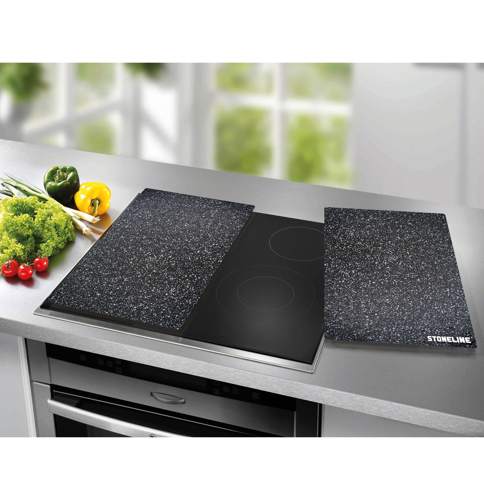 Lot de plaques de protection pour cuisinière / Lot de planches à découper, 2 pcs Stoneline - Mathon - 2