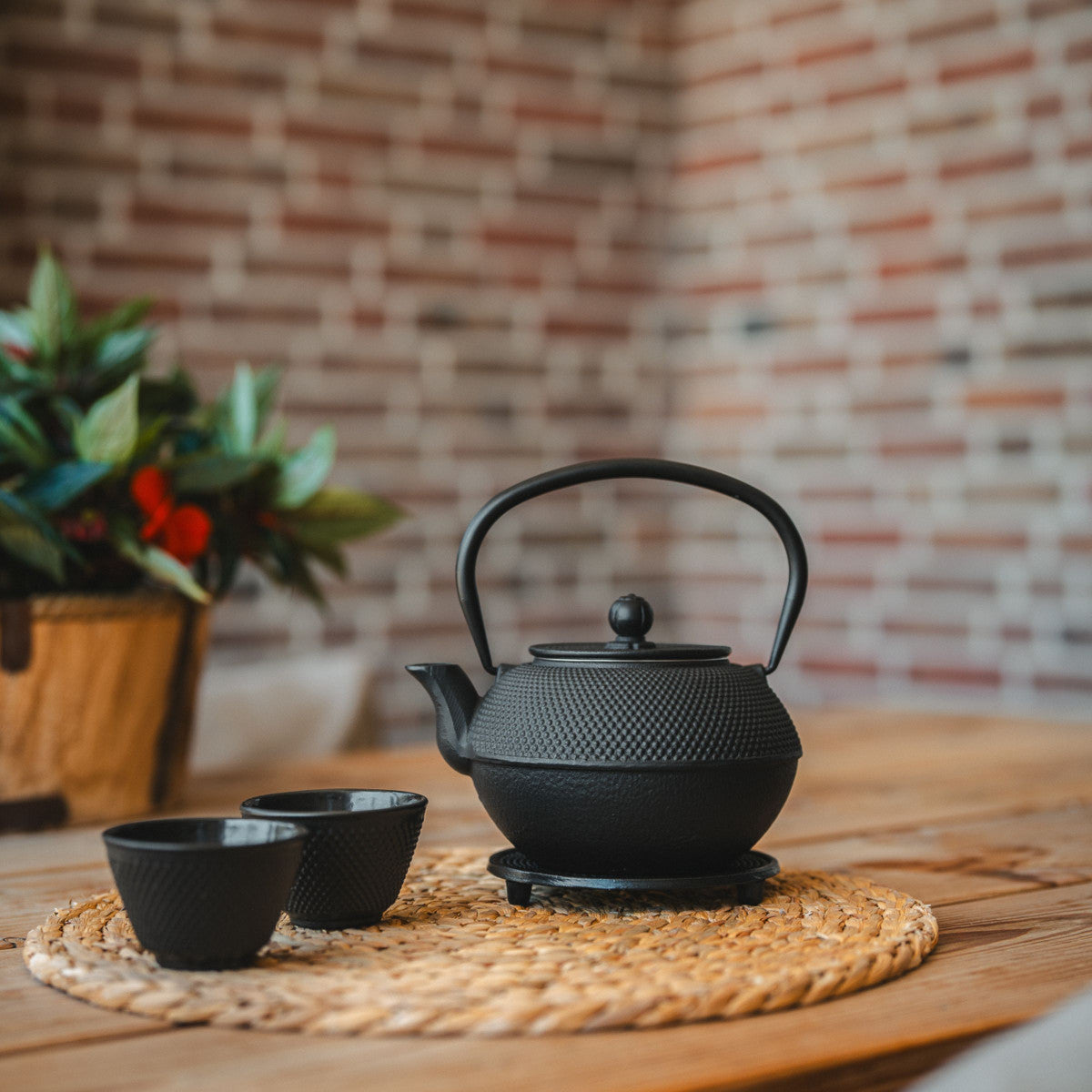 Asia Noir - Set de 2 tasses à thé en fonte Bredemeijer - Mathon - 3