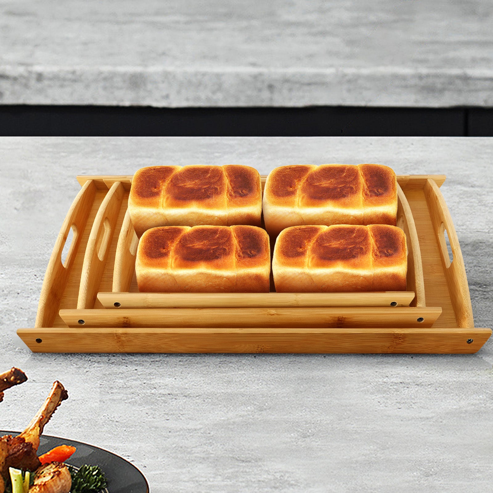 Set 3 Plateaux pour Repas Cheffinger - Mathon - 5