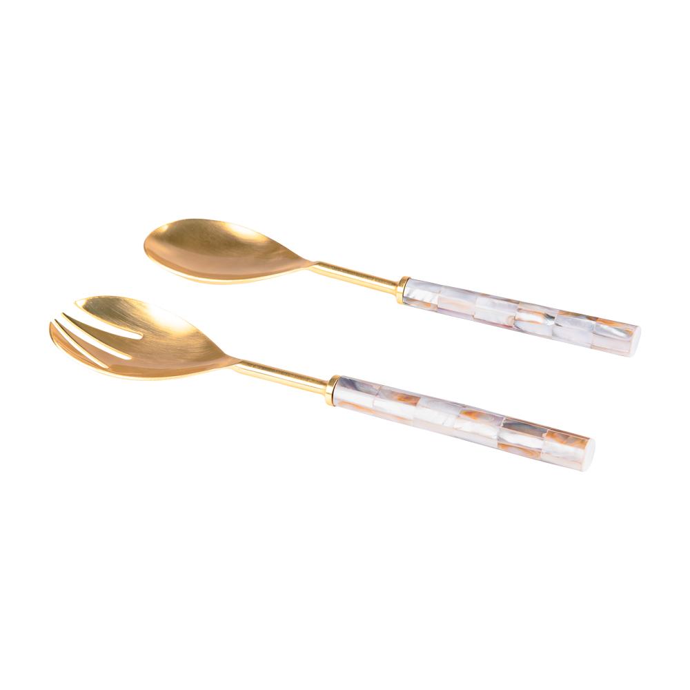 Service à salade 2 pièces Posidonie Table passion - Mathon - 1