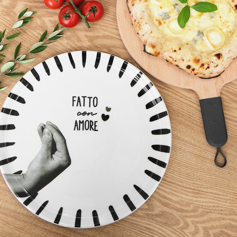 Assiette à pizza  Atina  Charbon Ziipa - Mathon - 2