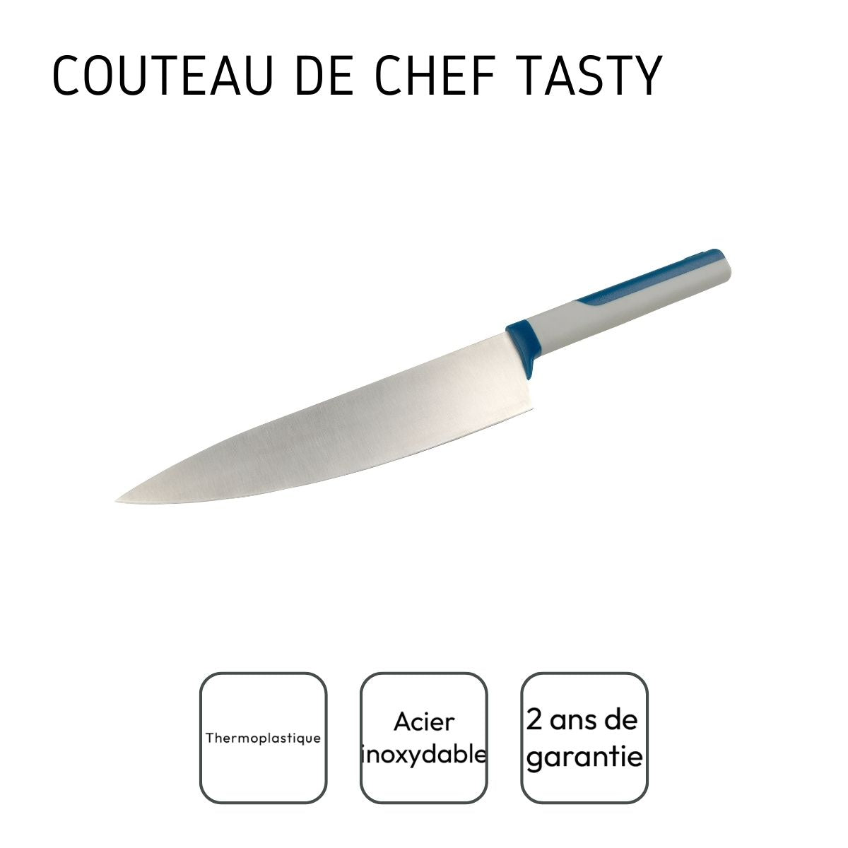 Grand couteau du chef 33,5 cm Tasty Core Tasty - Mathon - 4