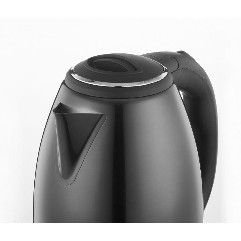 Bouilloire électrique 1.8L inox sans fil noir Herzberg HG5011-BLK Herzberg - Mathon - 4