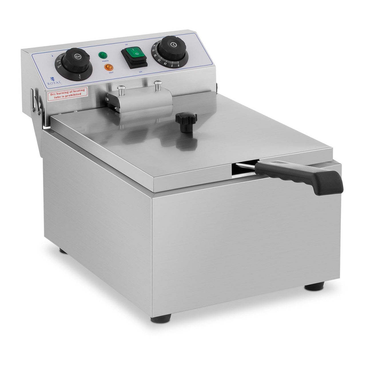 Friteuse électrique professionnelle restaurant 1 x 10 litres minuterie 14_0001775 - Mathon - 1