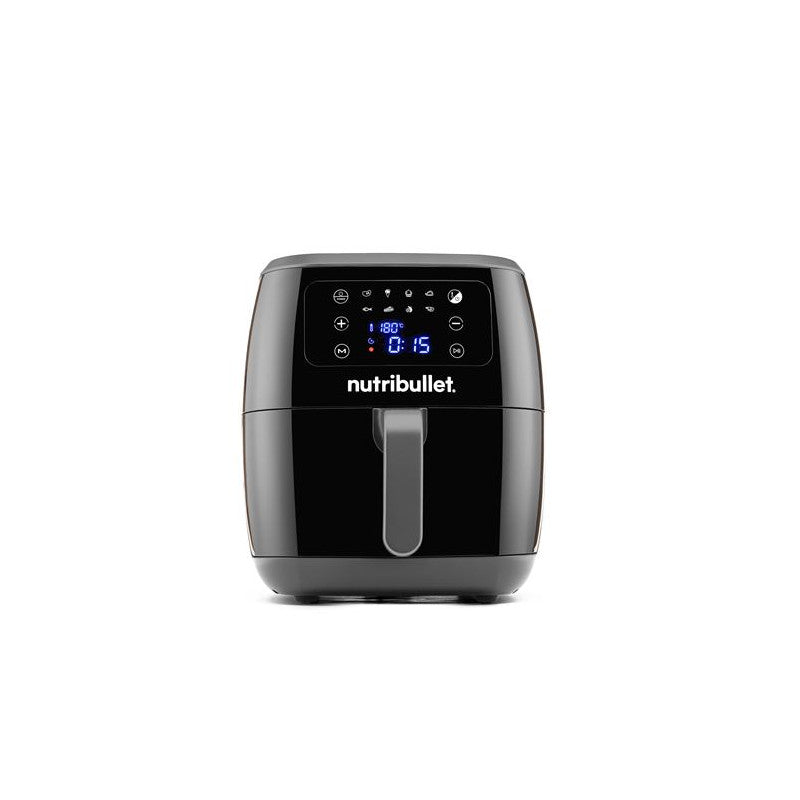 Friteuse Sans Huile   Xxl Digital Air Fryer Nba071b 1800 W Noir Et Gris Nutribullet - Mathon