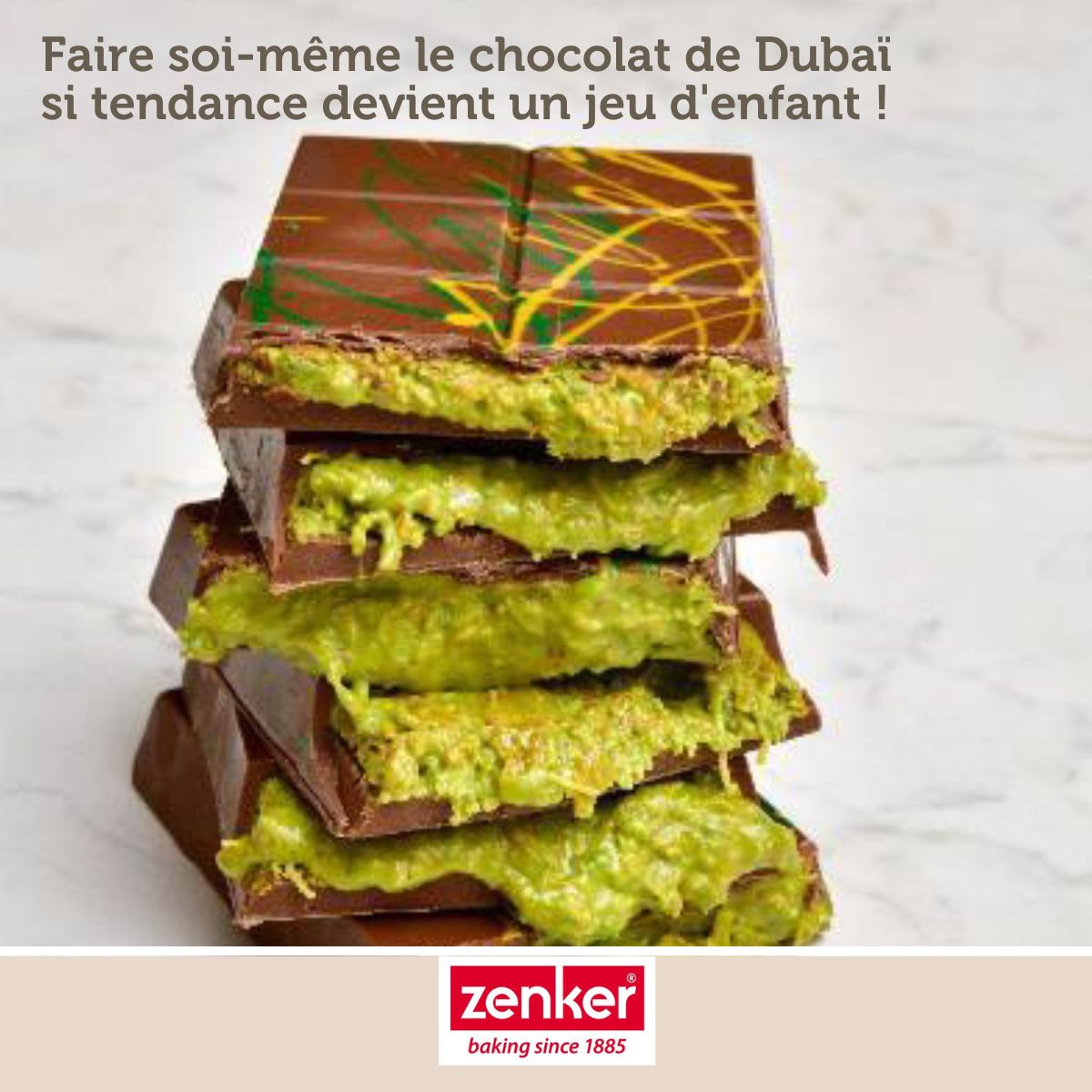 Deux moules à tablettes chocolat de Dubaï en silicone Zenker Special Creative Zenker - Mathon - 4