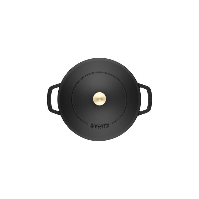 Sauteuse Chistera en Fonte, Ø 28 cm, 3,7 L, Noir Mat Staub - Mathon - 3