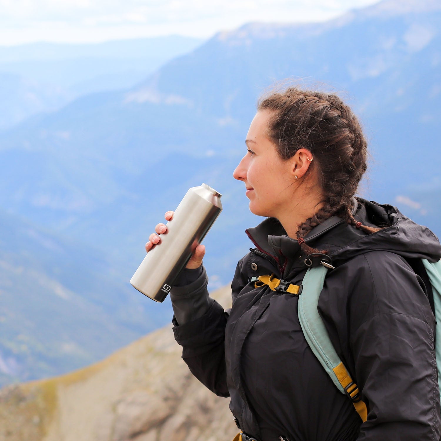 Bouteille isotherme avec infuseur  Steel 500ml Metallic Argent Monbento - Mathon - 5