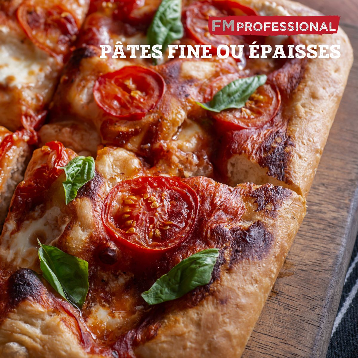 Plaque à pizza en acier inoxydable revêtu 60 x 40 cm FM Professional - Mathon - 4