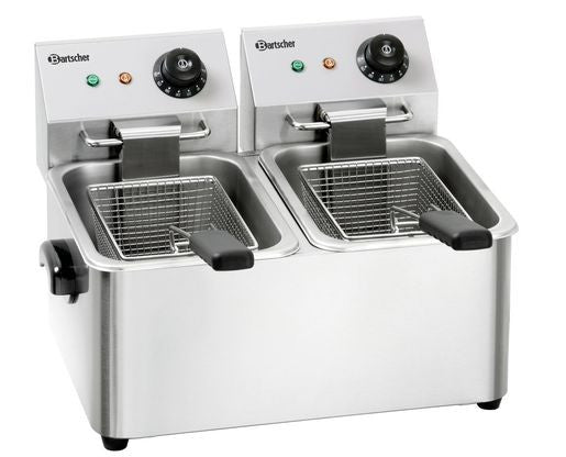Friteuse professionnelle - 2 cuves de 4 litres - Bartscher - Mathon - 1