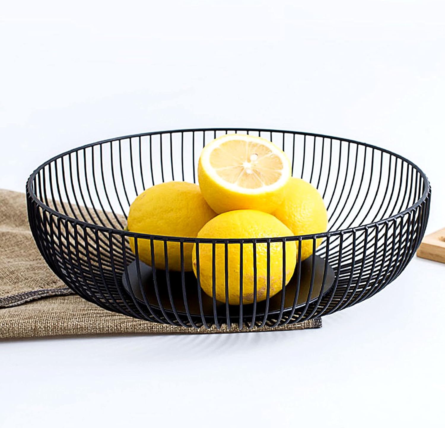 Corbeille à Fruits en Métal 28 cm avec Tapis Antidérapants Vendos85 - Mathon