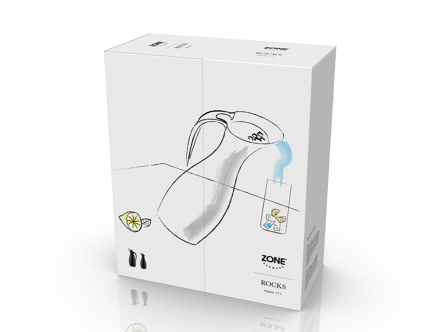 Pichet ROCKS en acier inoxydable Noir Zone Denmark - Mathon - 4