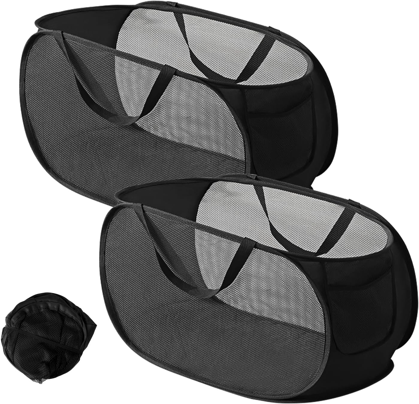 2 Panier à linge pliable 75L Carré Vendos85 - Mathon