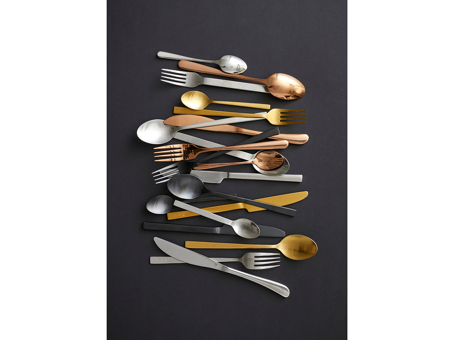 Ménagère 16 pièces en acier Fini satiné Bitz - Mathon - 8