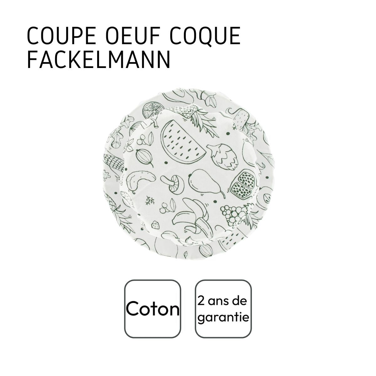 Lot de 3 films étirables réemployables en coton de 8 à 20 cm  Nature Fackelmann - Mathon - 4