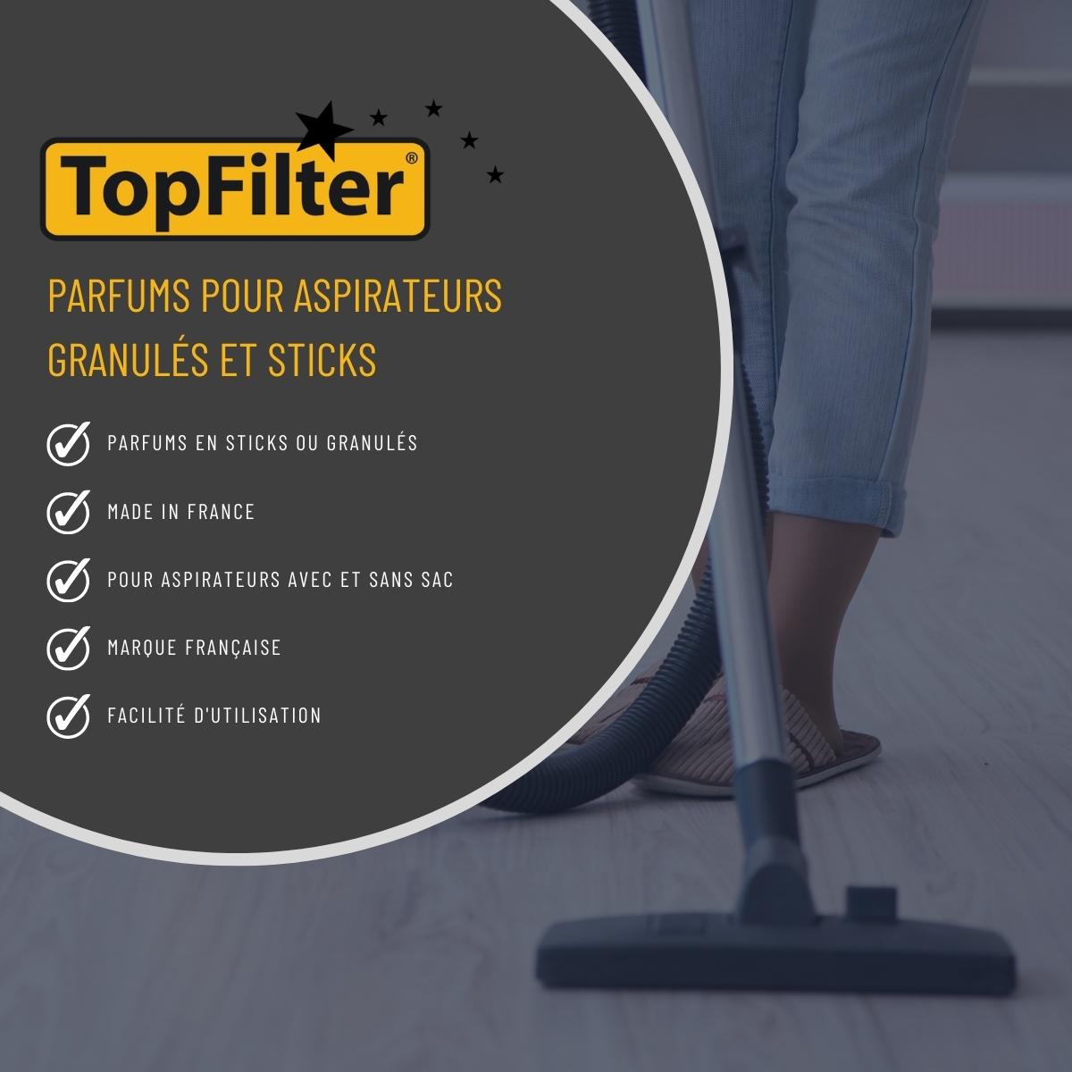 Lot de 2 x 4 Sachets de granulés de parfum pour aspirateur au citron TopFilter TopFilter - Mathon - 5