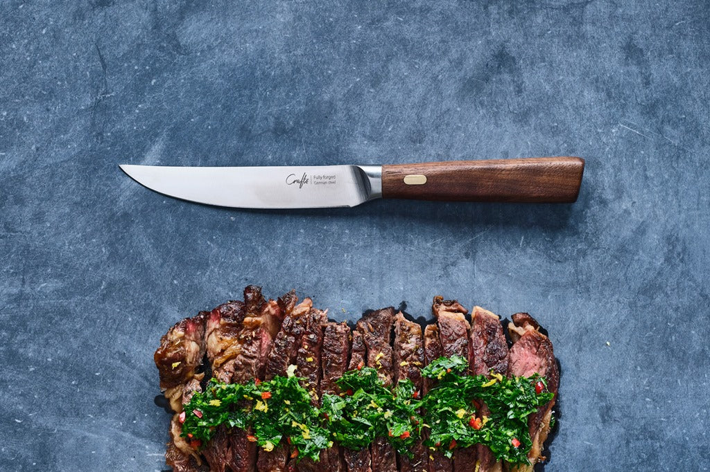 Lot de 6 Couteaux à Steak Lame Lisse 12 cm- Manche En Noyer, Couteaux & Co Cosy&Trendy - Mathon - 2