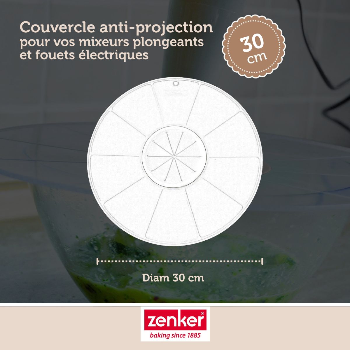 Couvercle anti projections 30 cm Zenker Smart Pastry Zenker - Mathon - 3