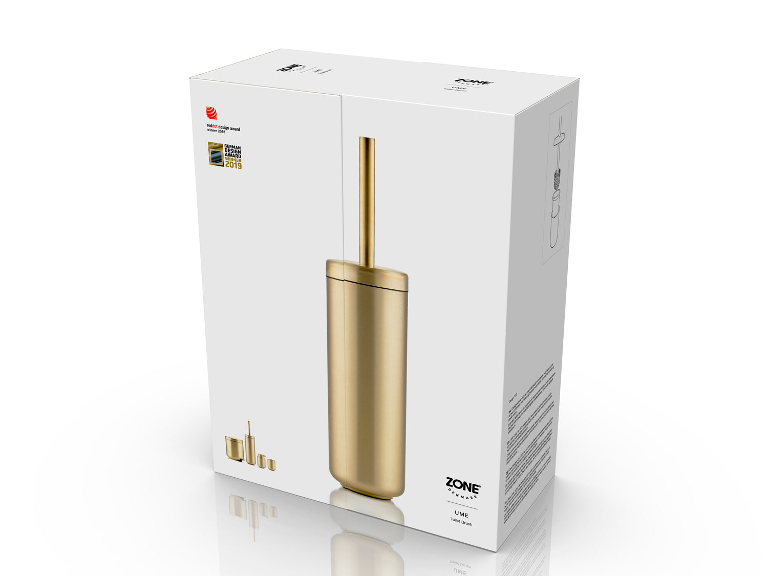 Brosse de toilette Ume en SS304 Laiton finish Laiton Zone Denmark - Mathon - 4