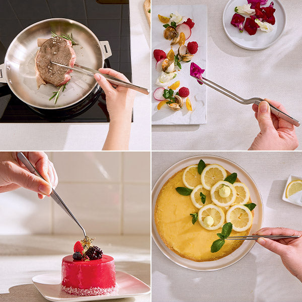 Set de 4 pinces à dresser de précision en inox Mathon - Mathon - 2