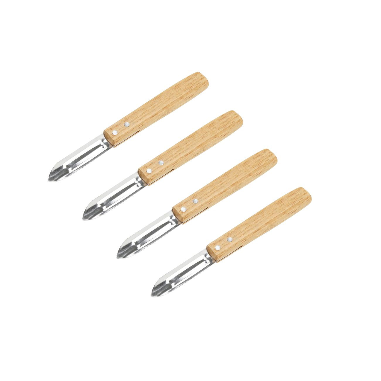 Ensemble de 4 Eplucheurs Econome Nature 16 cm Nirosta - Mathon - 1