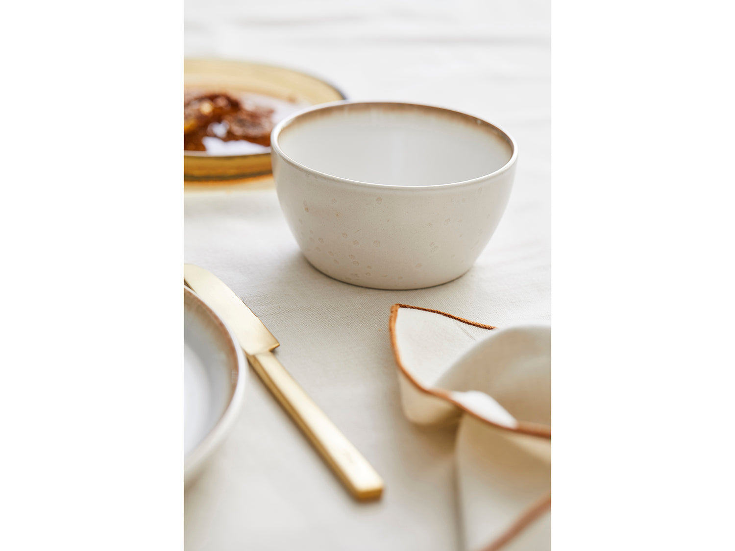 Bol GASTRO 12cm en grès émaillé Crème/Crème Bitz - Mathon - 2