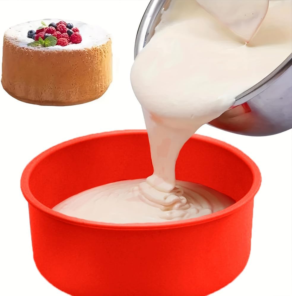 Lot de 2 moules à gâteau en silicone - 20 cm - Ronds Vendos85 - Mathon