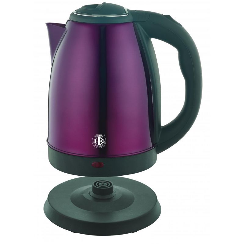 Bouilloire électrique 1.8L inox sans fil Violet Herzberg  HG5011-PUR Herzberg - Mathon - 2