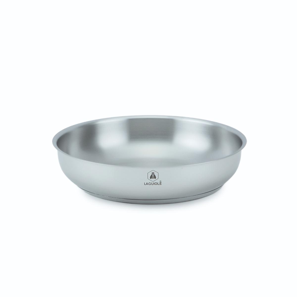 Set de 3 poêles inox amovible 20/24/28cm - "Réactif" Laguiole Cuisson - Mathon - 4