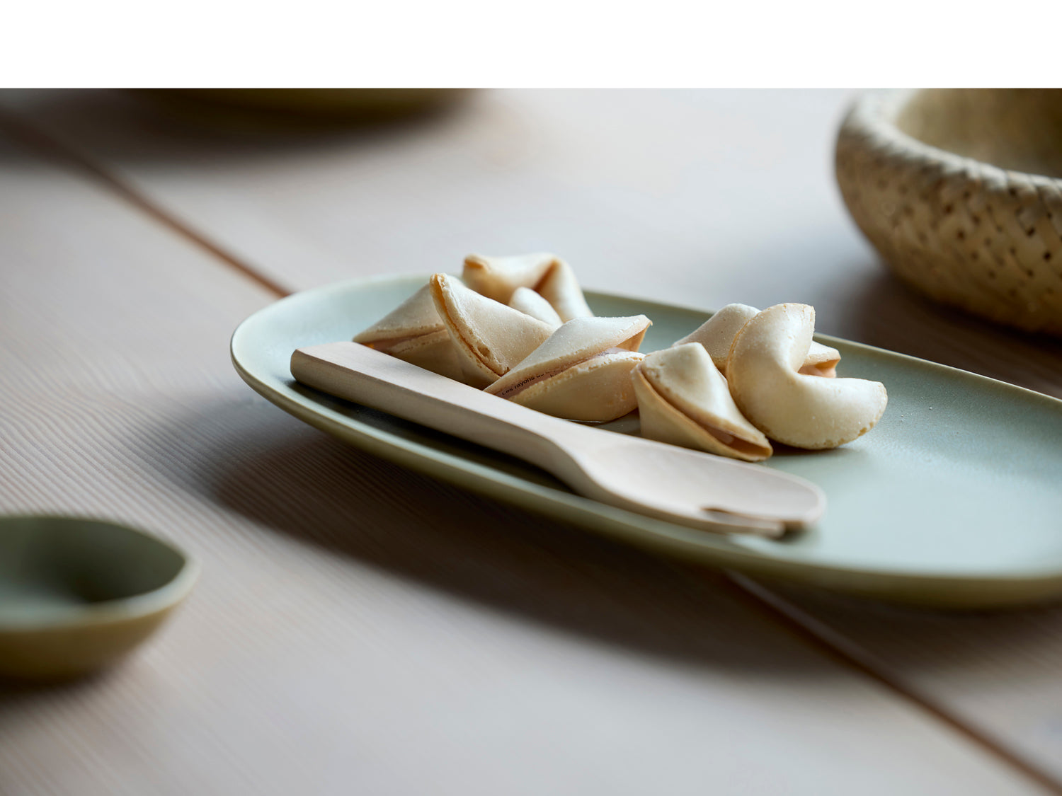 Plat de service UMAMI en grès Vert pur Villa Collection - Mathon - 8