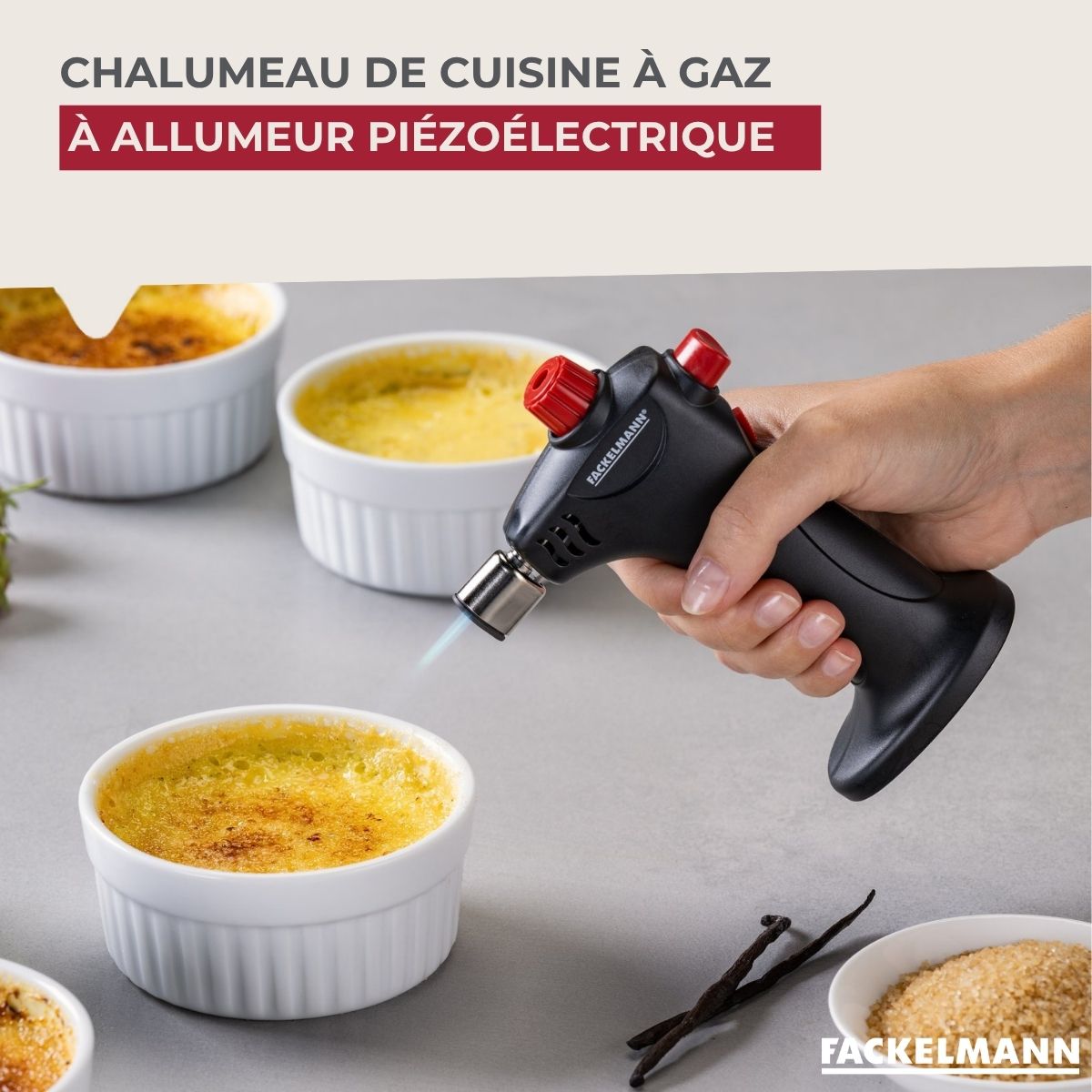 Chalumeau de cuisine à gaz Fackelmann - Mathon - 2