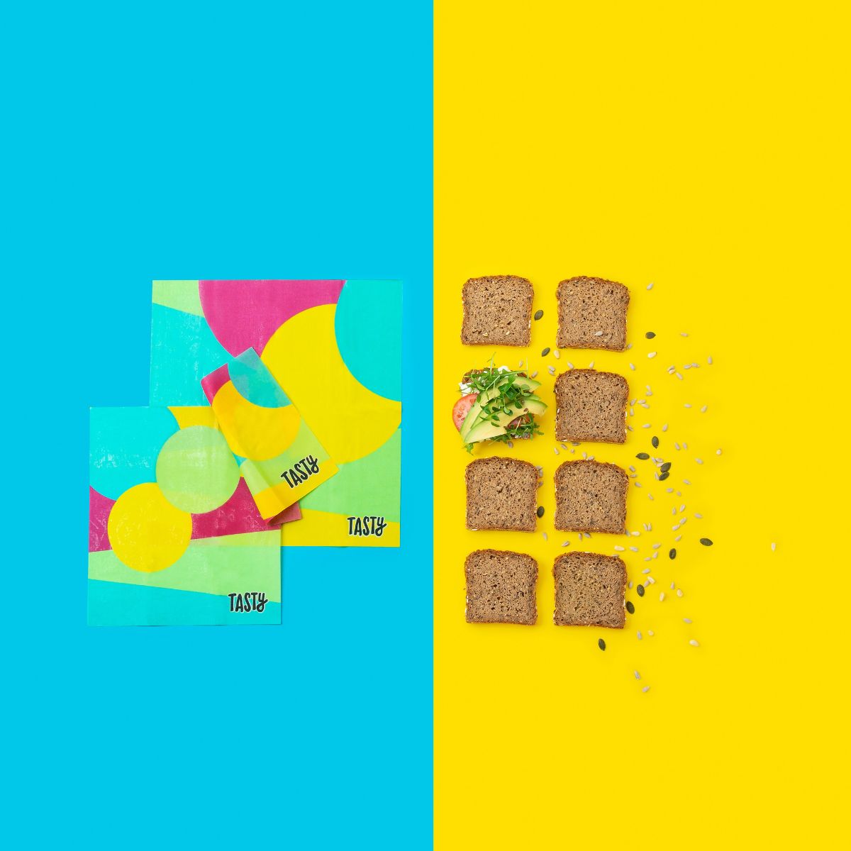 Lot de 3 wraps en cire d