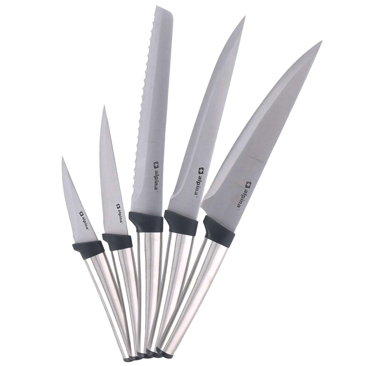Set de Couteaux 5 Pièces Inox Alpina - Mathon - 1