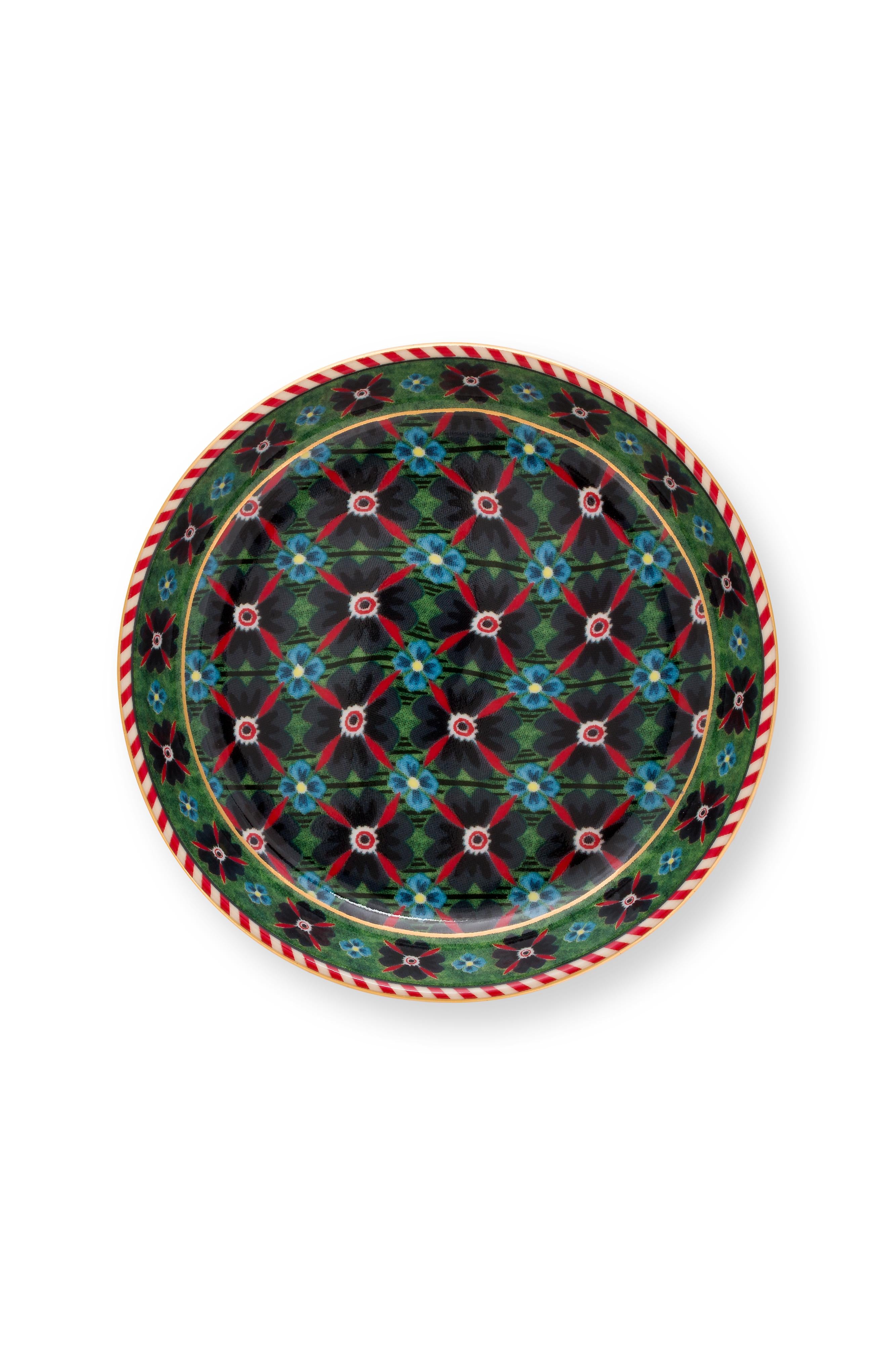 Lot de 6 Reposes sachet Berry Blues Vert - 10x10cm Pip Studio - Mathon