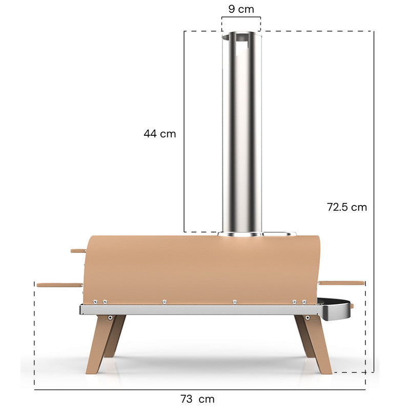 Four à Pizza PIANA à pellets Sable Ziipa - Mathon - 10