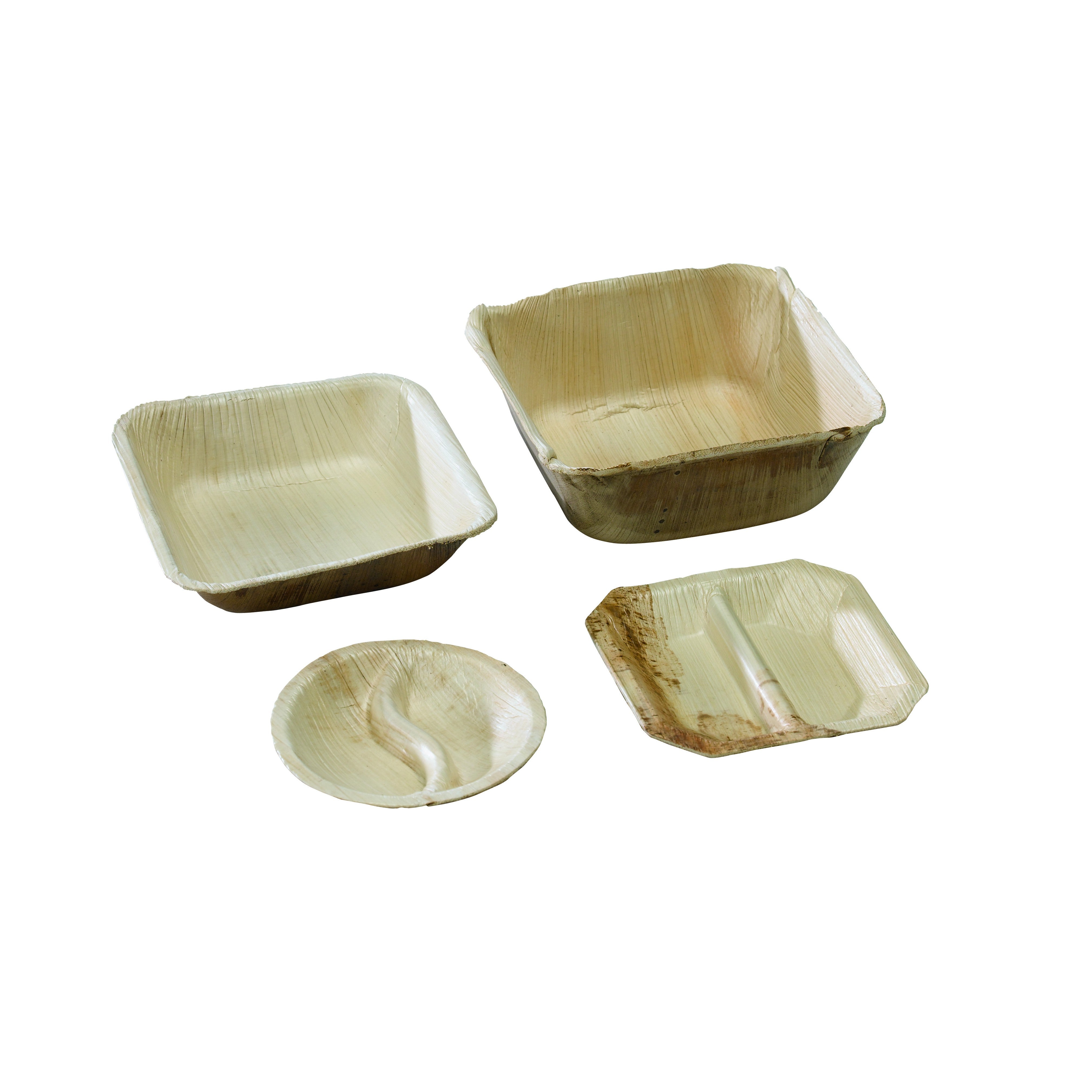 25Pcs - Bol carré en palmier  190x190x60mm FirstPack - Mathon - 1