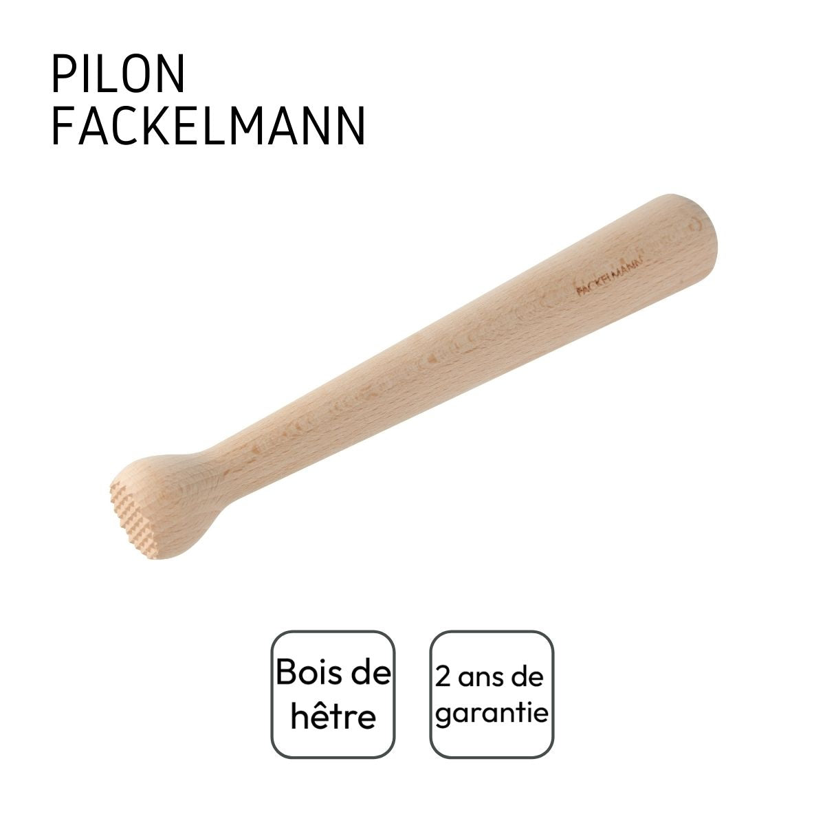 Pilon en bois pour cocktails en Bois Fackelmann - Mathon - 4