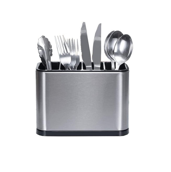 Égouttoir à Couverts avec 4 Compartiments gris noir Vendos85 - Mathon