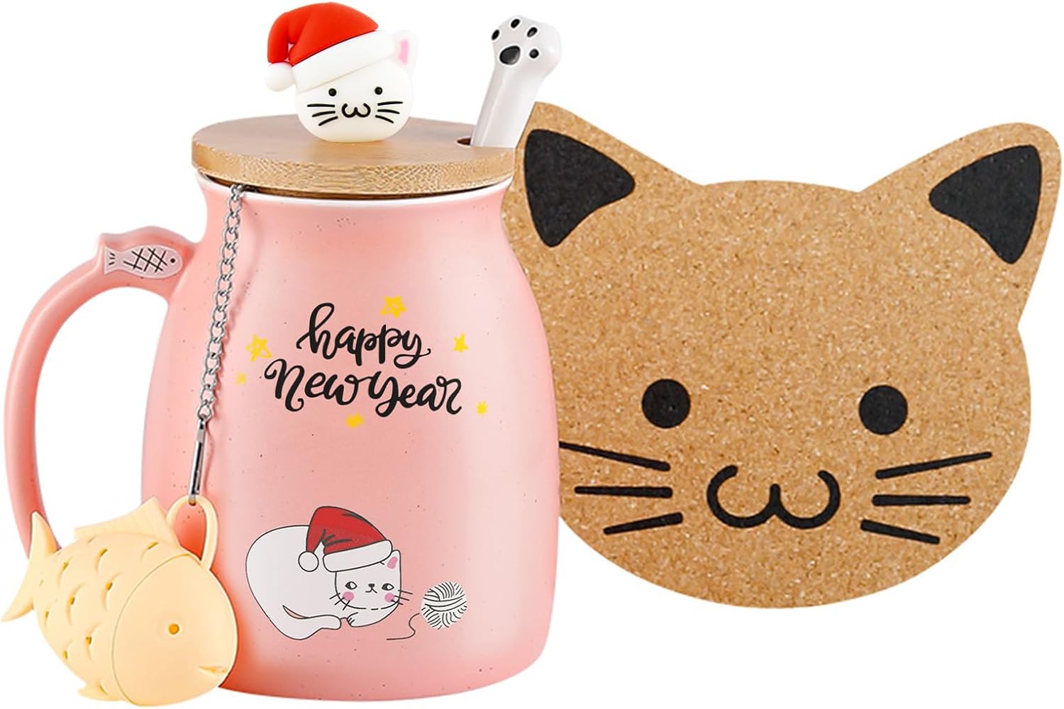 Mug Chat de Noël en Céramique 350 ml Vendos85 - Mathon