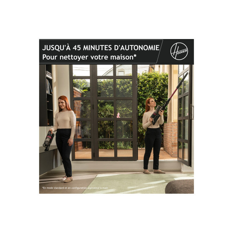 Aspirateur Balai   Balai Sans Fil   Hf1p10hx 011 Home Flex Avec Brosse Sols Durs Et Tapis Hoover - Mathon - 4
