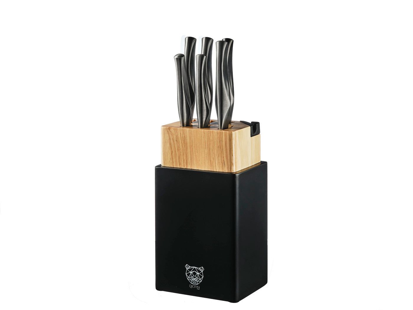 Lot de 8 couteaux de cuisine en inox gris D Björn - Mathon - 1