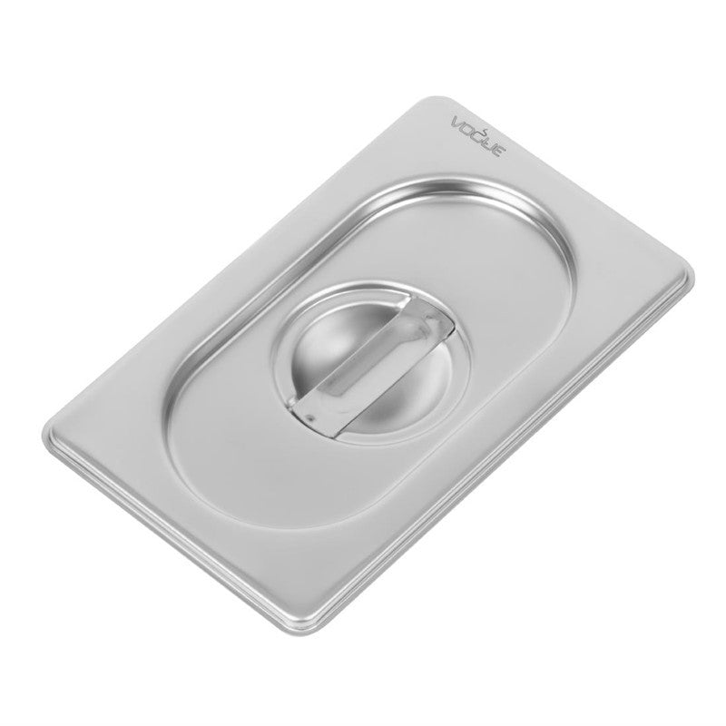 Couvercle Bac Gastro Inox 18/10 - GN 1/9 - Vogue - Mathon - 1