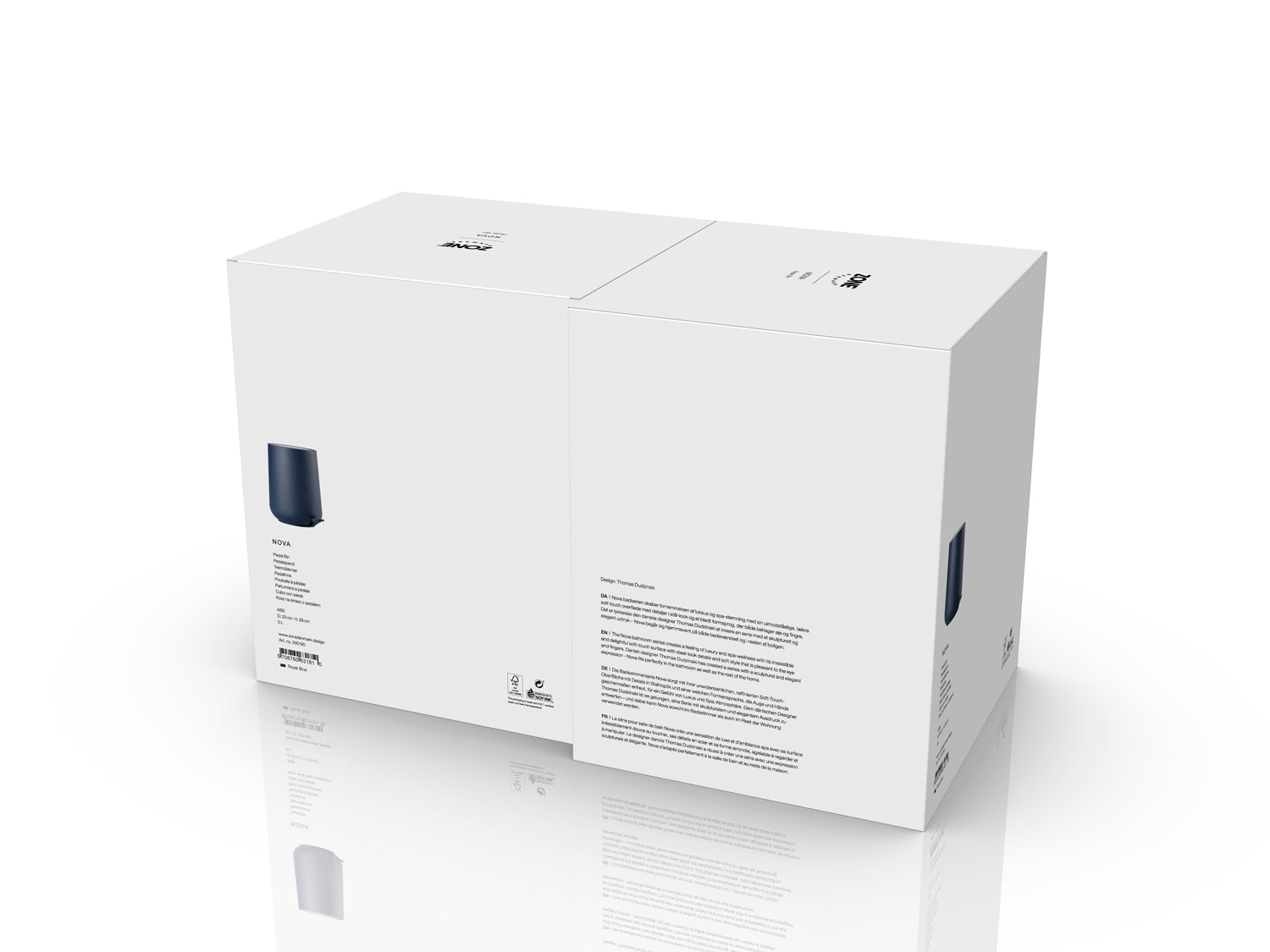 Poubelle à pédale NOVA en abs Bleu roi Zone Denmark - Mathon - 6