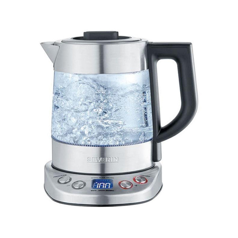 Bouilloire Verre 1l 3000w Th° 400 A 100°c Inox Noir   - 3473 Severin - Mathon - 1