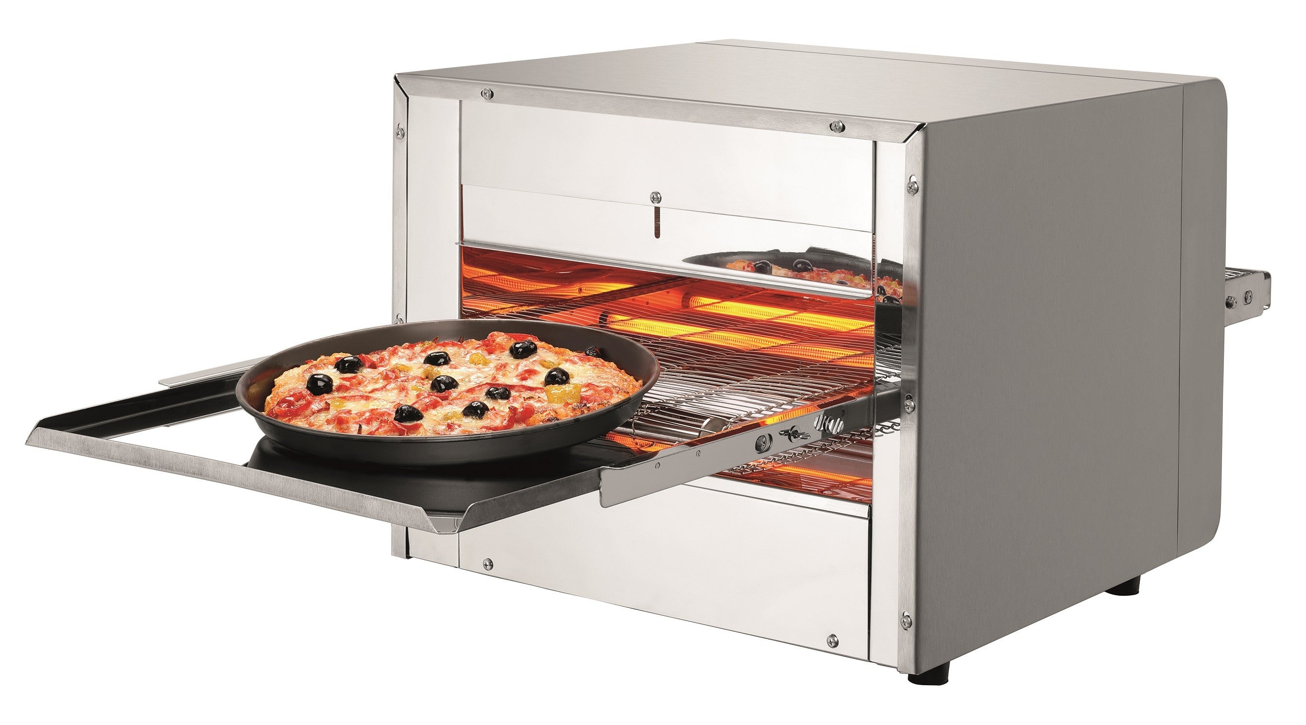 Four à Pizza à Convoyeur en Inox - 3,5 kW - Bartscher - Mathon - 2