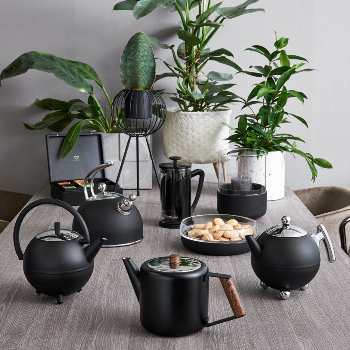 Universal - Coffret noir avec 6 boîtes à thé Bredemeijer - Mathon - 4