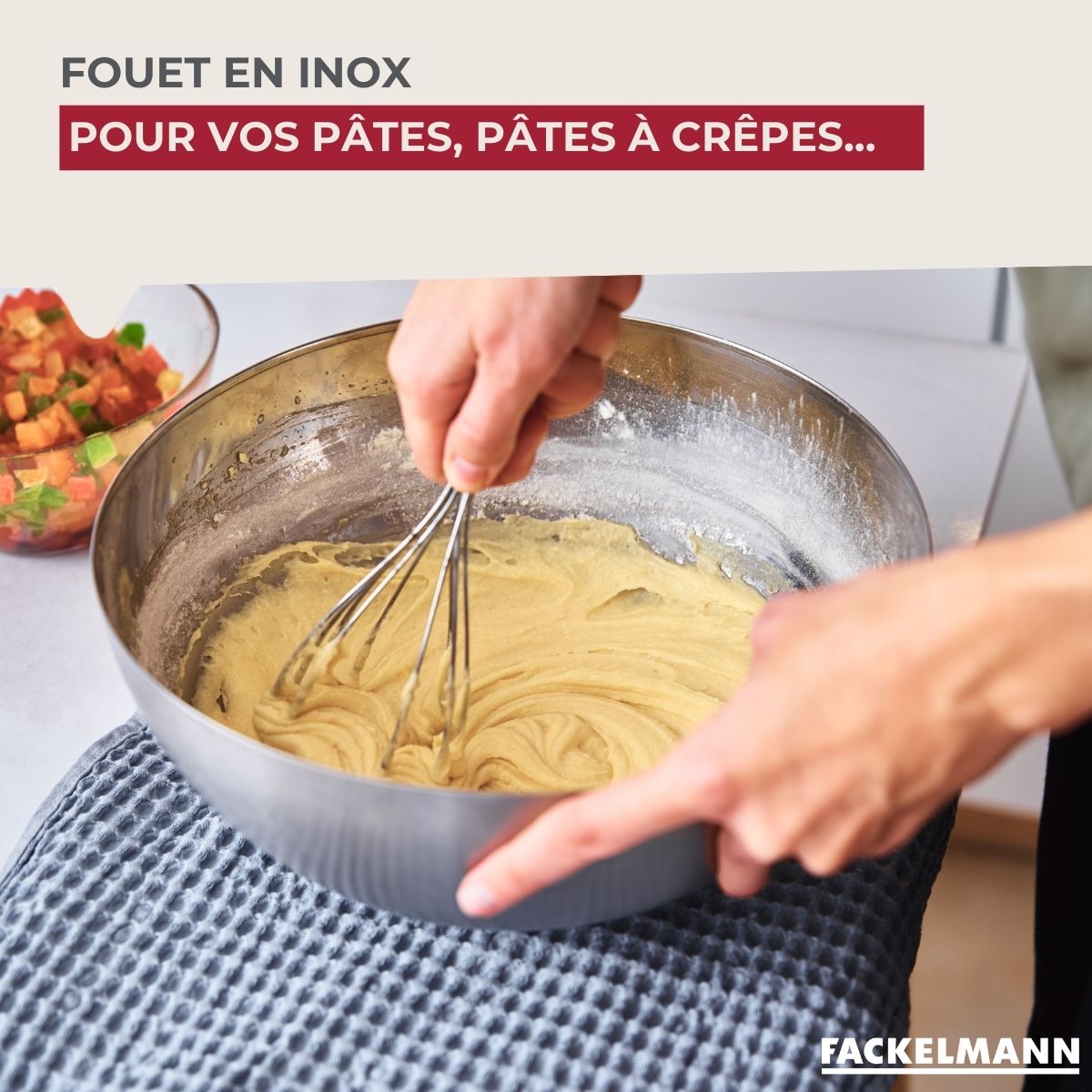 Fouet de cuisine et pâtisserie en inox 26 cm Fackelmann - Mathon - 4